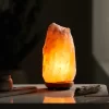Himalayan Salt Lamp with Wooden Base
