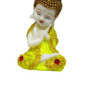 Baby Sleeping Buddha Statuette - Yellow