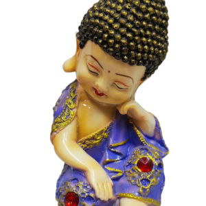 Baby Sleeping Buddha Statuette - Purple