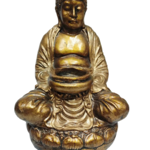 Buddha Statuette in Gold Resin
