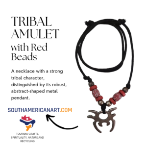 Tribal Amulet with Red Beads