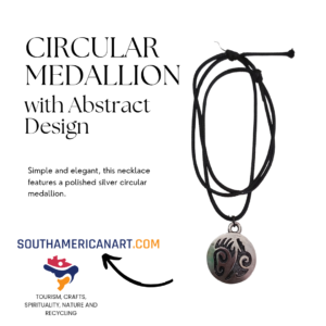 Circular Medallion with Abstract Design