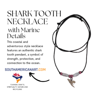 Shark Tooth Necklace with Marine Details
