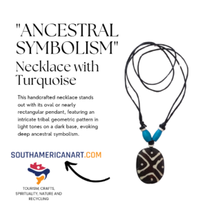 Ethnic "Ancestral Symbolism" Necklace with Turquoise Details